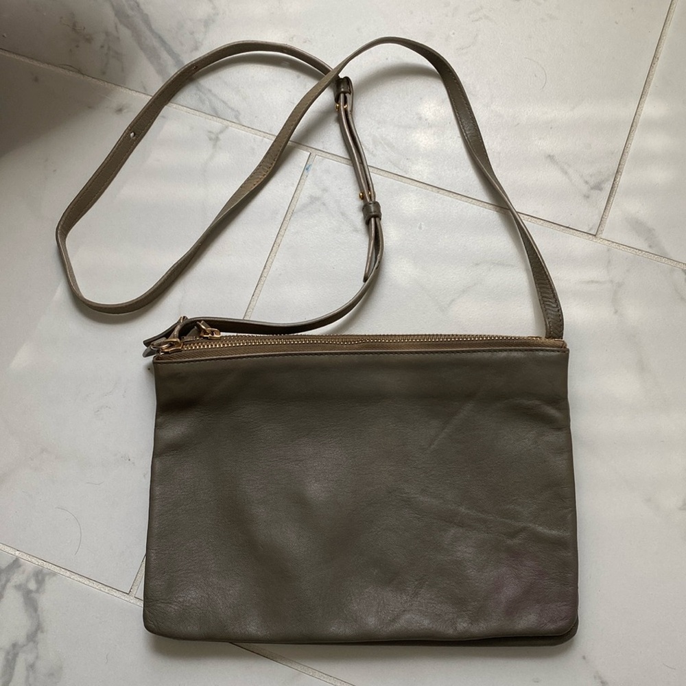 Celine Lambskin Small Trio Crossbody Bag